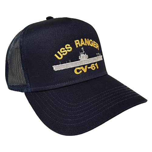 The Patriots Pride USS Ranger CV-61 Gorra béisbol azul miniatura 2