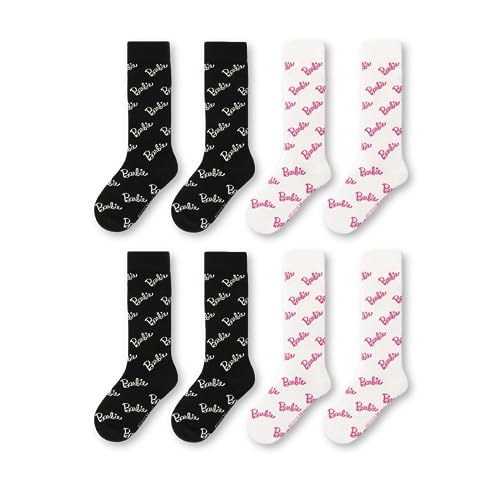 LilRoot Pink Active Socks Cute Letter Pattern Sports Breathable Cotton Crew Socks Aesthetic Casual Socks for Women- 2 Pairs