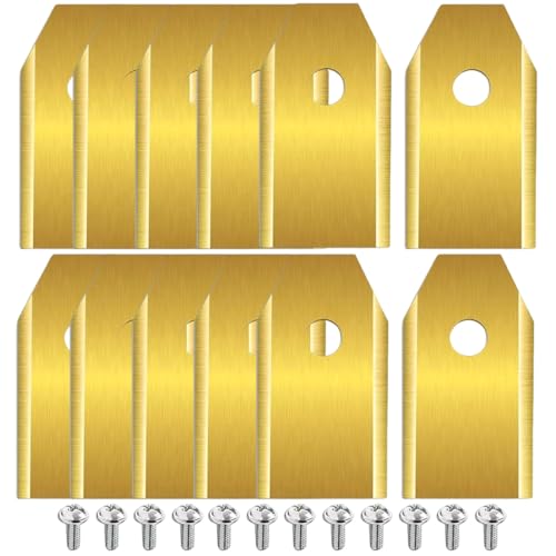 Roboter-Rasenmähermesser, 12 langlebige Mähroboter Klingen aus Edelstahl Mähroboter Ersatzmesser, Lnklusive Schrauben alles in einem Set, kompatibel mit Gardena Husqvarna, Yardforce uvm