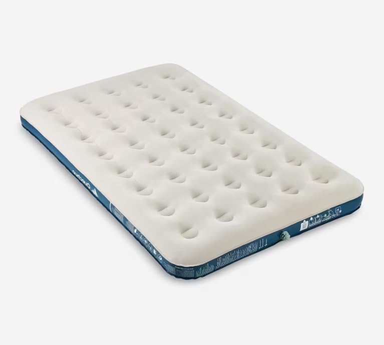 Decathlon Quechua 8561149 Inflatable Camping Mattress – 190 cm x 120 cm x 16 cm – for 2 People