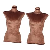 Veemoon 2stücke Mannequin Velour Bezug Für Weibliche Schaufensterpuppe Halbkörper Modell Mit Elastischem Für Modeboutiquen Und Kleiderpräsentation Erneuert Das Aussehen Und Sorgt Für
