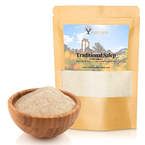 TRADITIONAL SALEP SAHLEP SAHLAB - NEW FORMULA - For Hot Drink in DoyPack with ZipLock for Awesome Freshness (2.82oz)