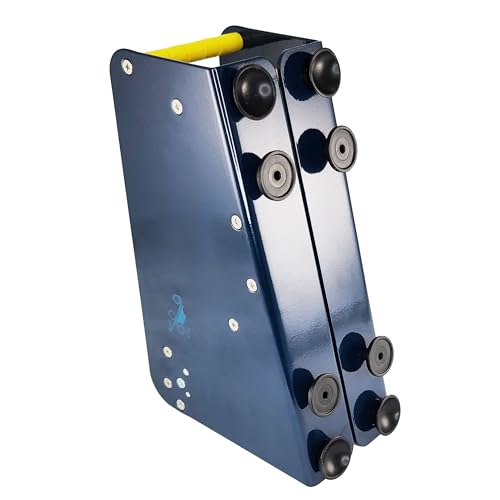 Etikettenspender | Manueller Spender für Klebepunkte & Etiketten | Nutzbreite wählbar | Mit Saugnäpfen | Aus robustem Metall | Auftischgerät / 75 mm Nutzbreite, ohne Rollentrenner