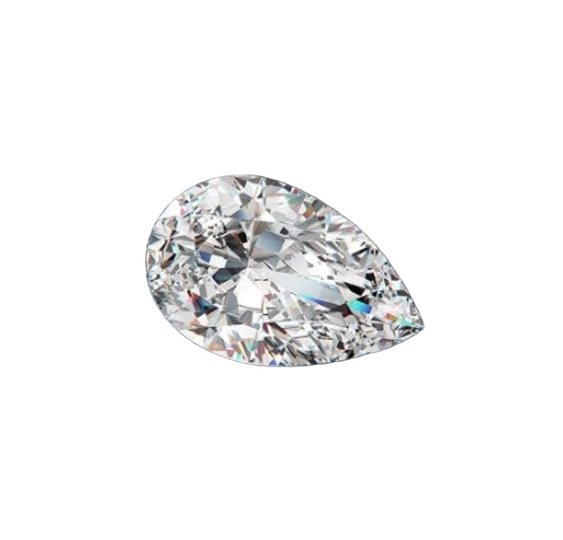 Moissanite poire 6x4mm idéale pour bague de fiançailles DIY