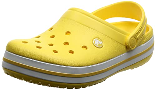 Image of Crocs Crocband Clog, lemon /white, 12 US Women / 10 US Men M US