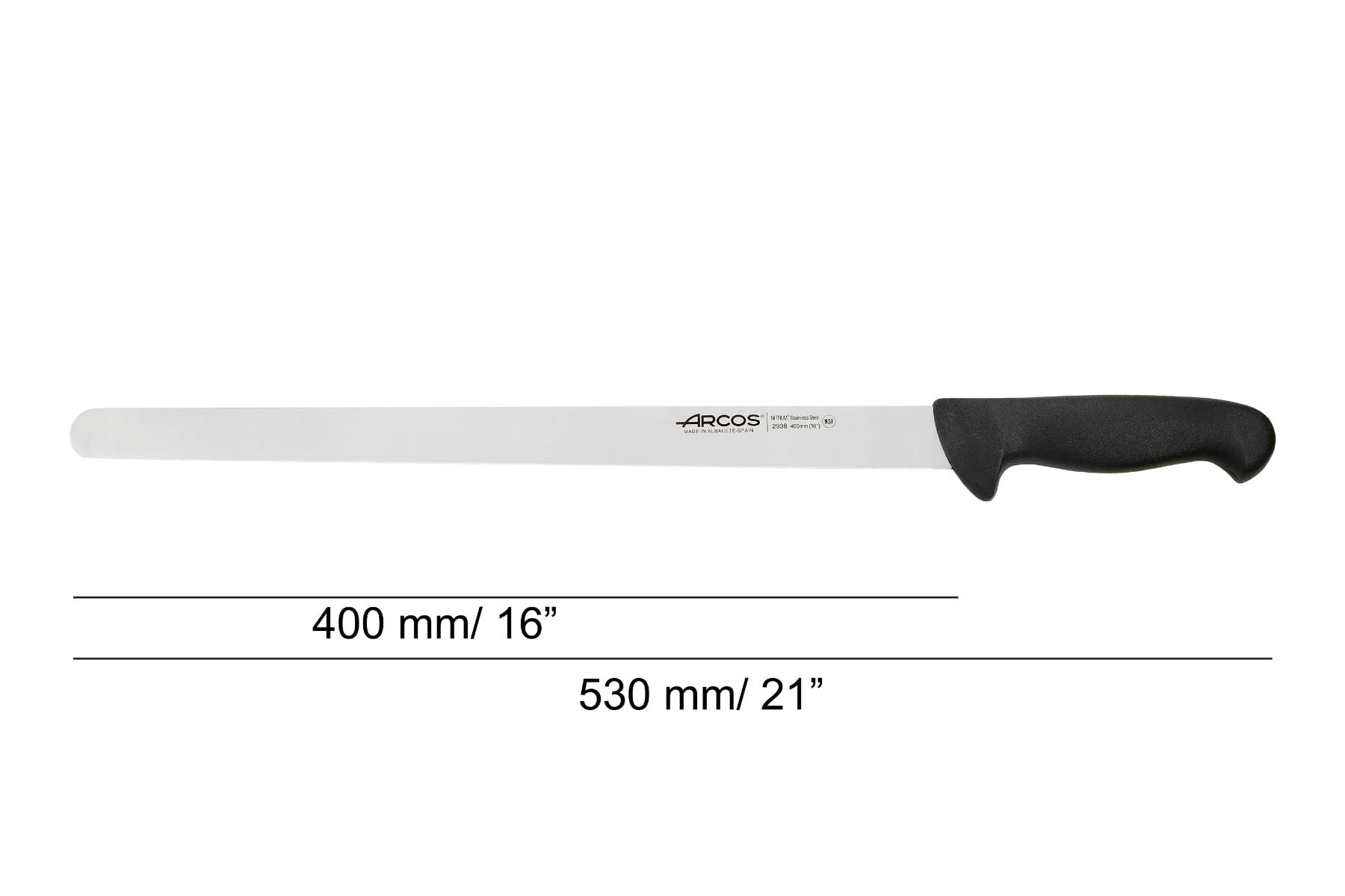 A Couper Le Souffle Couteau à Viande Froide Arcos Couleur - Prof 293525 En Acier Inoxydable Nitrum Et Mango Polypropylène Noir Ergonomique Avec Lame De - Maison 72 Saisons Du Japon