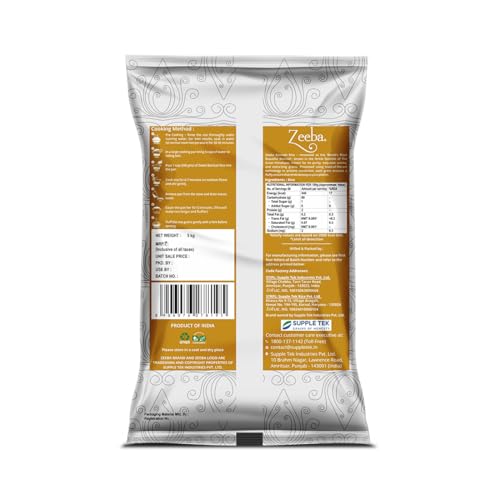 Image of Zeeba Super Basmati Rice 10 Kg, Fluffy & Naturally Aromatic, Gluten Free Fine Grains (Cooked length upto 23mm*)