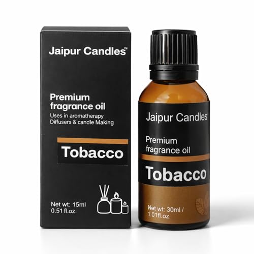Image of Tobacco Fragrance Oil | 30 ml | Aroma Oil for Home Fragrance | Best for Aromatherapy | Use in Diffusers, Candles, Air Fresheners (30ML, Tobacco)