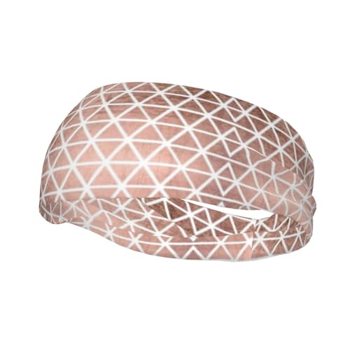 Cinta elástica para el pelo con diseño de fondos de oro rosa, para correr, ciclismo, baloncesto, fitness, entrenamiento, etc