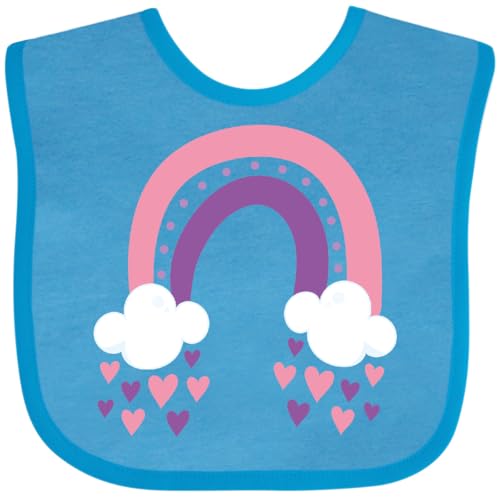 inktastic Boho Rainbow, Bohemian Rainbow, Clouds, Hearts Baby Bib