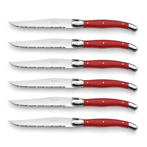 Lou Laguiole AMEFA RUSTIC Set 6 Cuchillos Steak Inox +Mango Pp 13/0