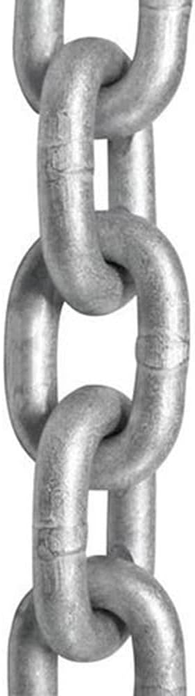 Prolinemax Grade 30 Proof Coil Chain Hot Dip Galvanized Steel 3/16" x 100' Ft