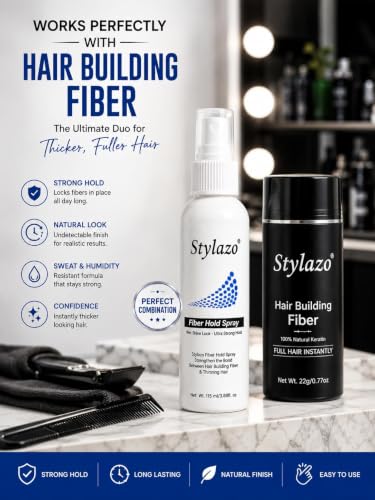 Hair Fiber Hold Spray 115 ml para fijar fibras capilares miniatura 3