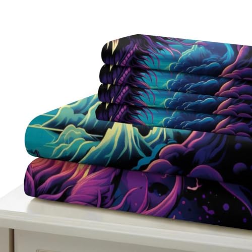 Housse de couette confortable imprimé en 3D pixel fermeture éclair - 7