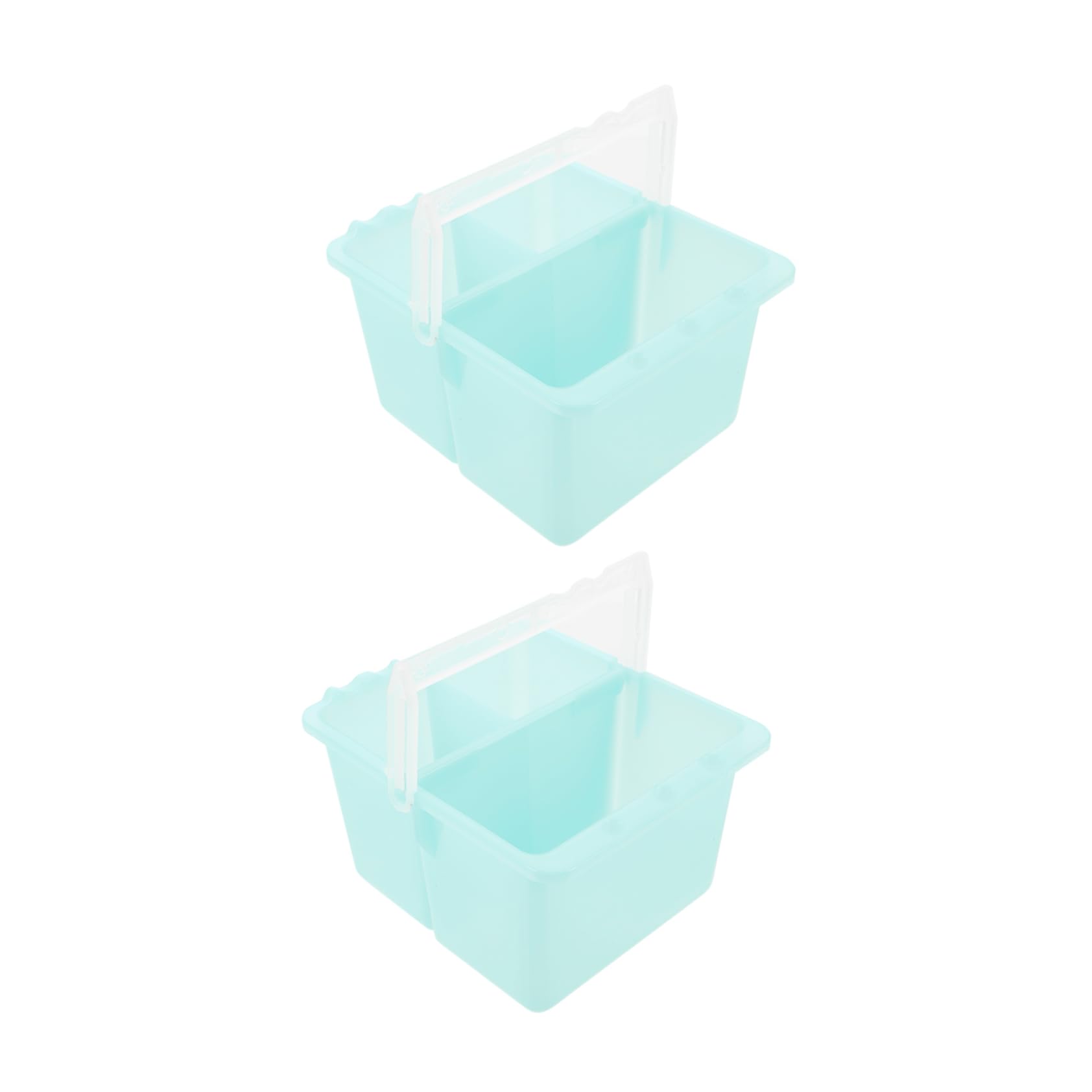 BEBEMOKO 2pcs Artist Brush Basins Portable Painting Brush Washer Holder for Art Supplies