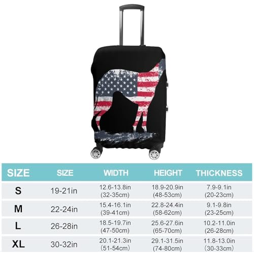 Greyhound Dog U.S.A. Flag Luggage Covers Washable Travel Suitcase Cover Elastic Baggage Protector2