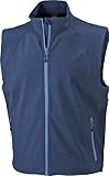 softshellweste kinder nähen  James & Nicholson Herren Jacke Softshellweste blau (navy) XXX-Large