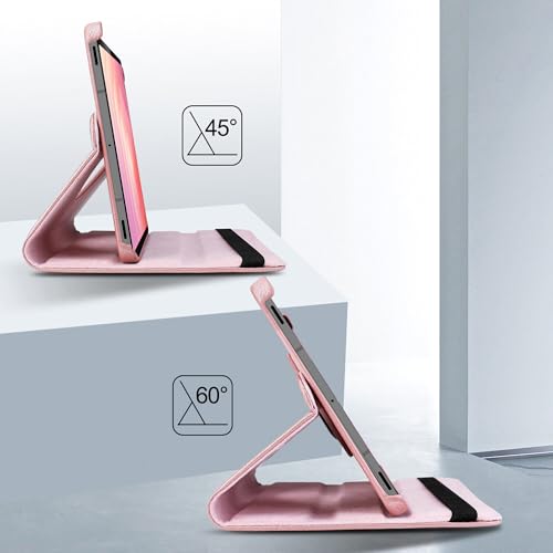 Image of TGK 360 Rotatable Flip Cover for Samsung Galaxy Tab S11 Case 11 inch 2025, Galaxy Tab S10 Lite / S10 FE / S9 FE 10.9 inch / S9 11 Inch 2023 (Rose Gold)