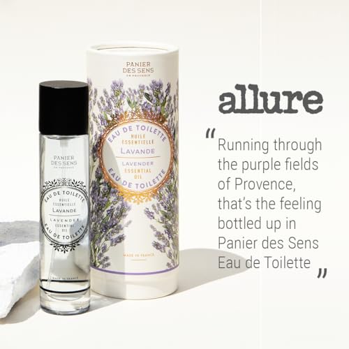 Panier des Sens Eau de Toilette, perfume for women, Fragrance Lavender - Made in Provence - 1.7Floz/50ml