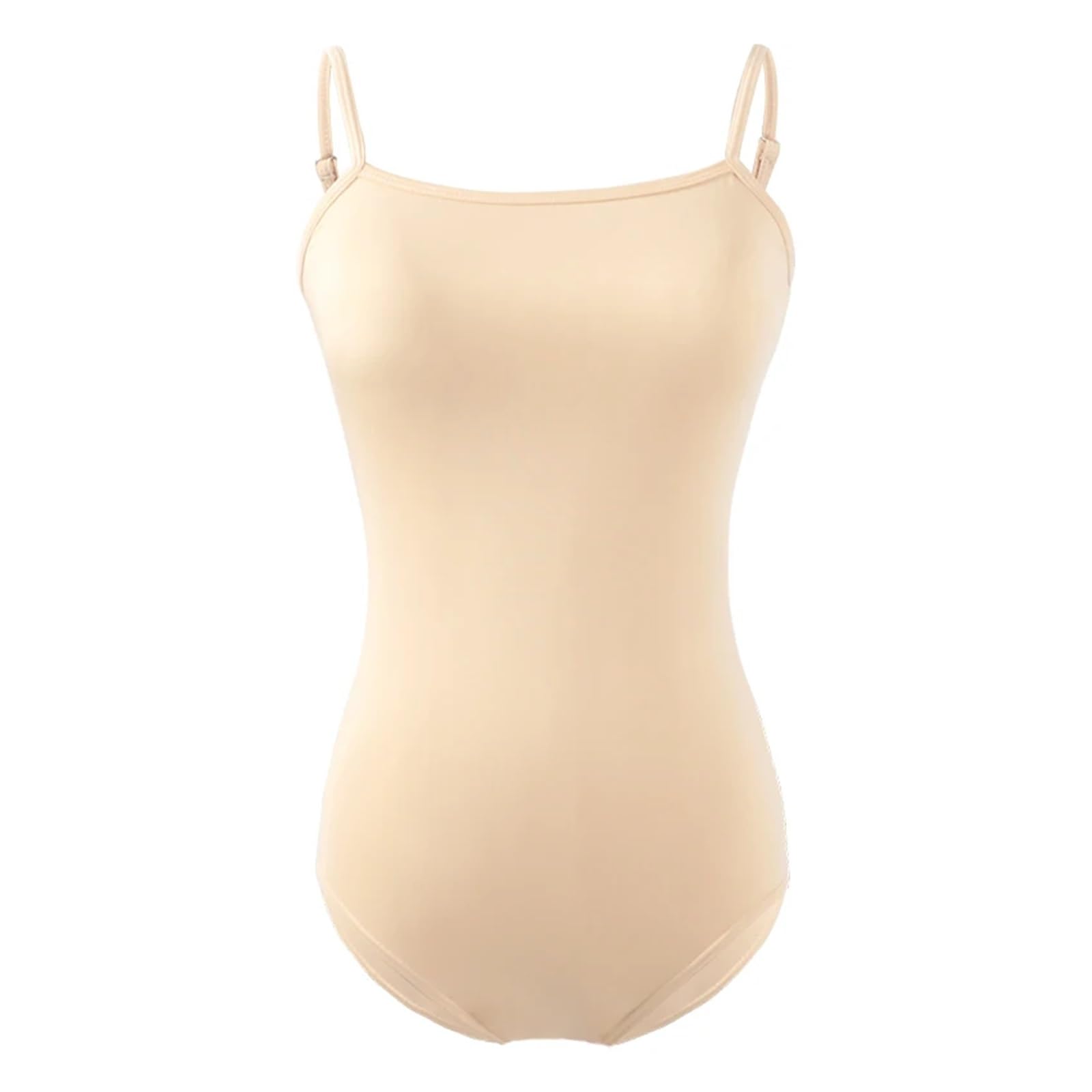 YGSGJSP Ballet Jumpsuit Woman Camisole Leotard Nude Ballet Briefs Seamless Underwear Leotards Gymnastics Dance Leotards Ballet Bodysuit Adult Dancewear(M height 160-165cm)