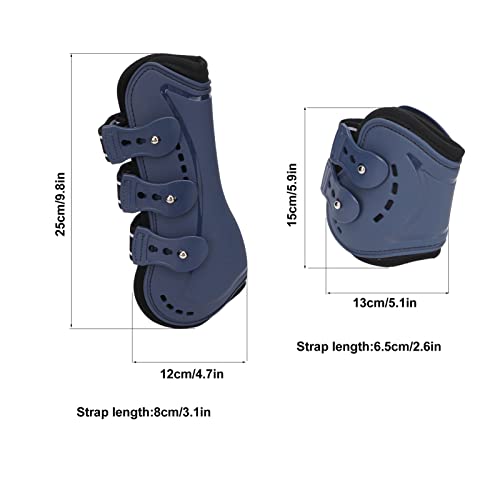 Foto von Naroote Gamaschen Gamaschen 4Er Set, Vorne Hinter Paar Springgamaschen für Pferde Bequeme Bandagen Gamaschen Wasserdicht Gamaschen für das Laufen (M)