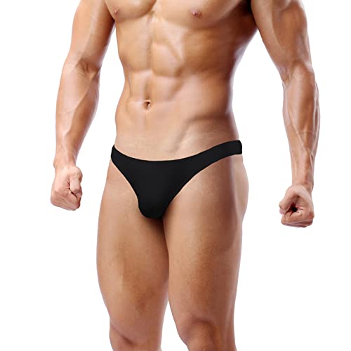 JEERLEEP Mens ice Silk Briefs Close fitting Bikini Underwears3