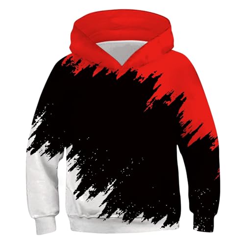 XINYUNZU Jungen Kapuzenpullover Mode 3D-Print Hoodie Sweatshirt mit Kapuze...