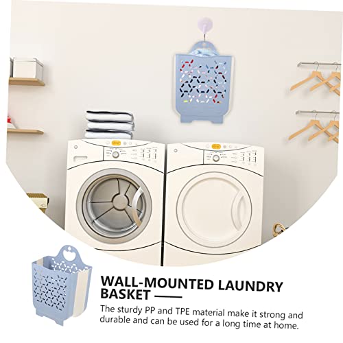 Panier à linge mural et pliable pour optimiser votre salle de bain - 6