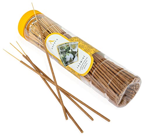Asrava Jasmine Home Incense Sticks 2 Box Natural Aroma, Chemical Free Incense Stick (Agarbatti) With Free Incense Stand 100 Stick Per Box (Colour - Brown) #TOP4