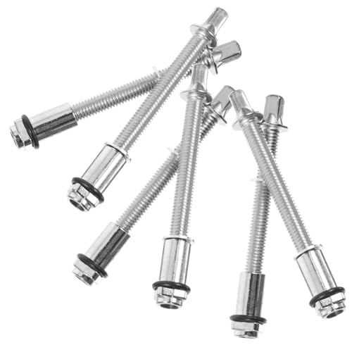 Milisten 6 Stück Teiliges Trommel Schrauben Set mit Unterlegscheiben Langlebige Drum Repair Parts für Snare und Bass Drum Robuste Metall Tension Rods als Percussion Instrument Ersatzteile Milisten 6 Stück Teiliges Trommel Schrauben Set mit Unterlegscheiben Langlebige Drum Repair Parts für Snare und Bass Drum Robuste Metall Tension Rods als Percussion Instrument Ersatzteile