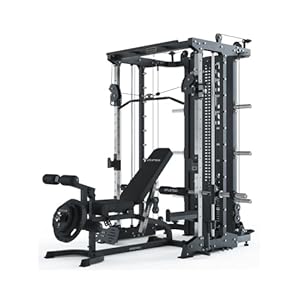 KSK Multipresse Set | Score | Set aus KSK Multipresse & X-Bench Hantelbank mit Optionen für Arm- und Beintraining | 2 x 90 kg Weight Stack
