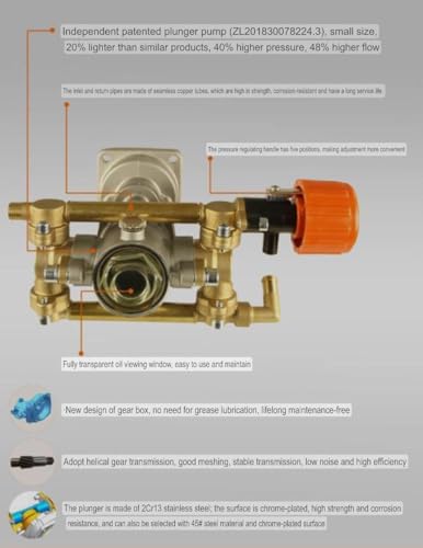 Image of DSP Dynamic Spray Pump AS888, 4-Stroke 35cc Petrol Engine Driven, 20 Liter Capacity, Heavy Duty Sprayer, New HS Type Pump With 27.5mm Valve Size
