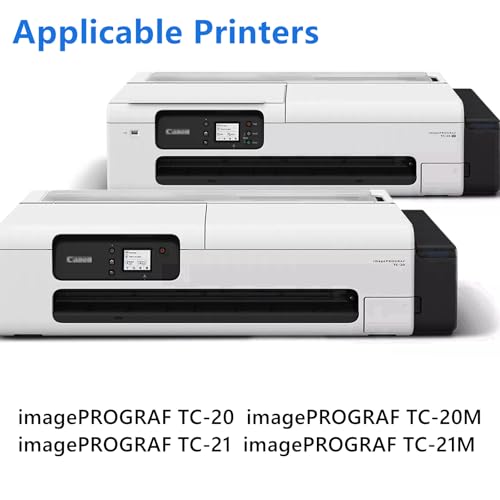Image of PFI-050 70ml Pigment Ink Tank Set Remanufactured for Canon PFI-050 PFI050 PFI 050 Ink Bottle Compatible with Canon imagePROGRAF TC-20 TC-20M Printer (BK C M Y) tc20m tc20 Ink Refills