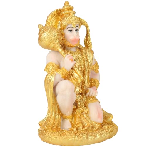 Estatua de Hanuman de 6 pulgadas en resina miniatura 2