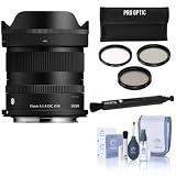 Sigma 15mm f/1.4 DC Contemporary Lens for Canon RF, Bundle with 58mm Filter Kit, Pen Lens Cleaner and Cleaning Kit