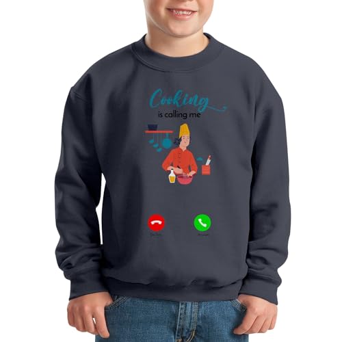 Sweatshirt enfant la cuisine m'appelle vêtement gastronomie cuisinier