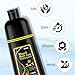 Ivnil Black Hair Dye Shampoo 3 in 1 Semi Permanent Hair Color Shampoo for Women & Men for Gray Hair Coverage, Natural Herbal Ingredients shampoo para pintar el cabello