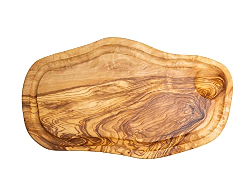 Küchenmaster Schneidebrett mit Saftrille aus Olivenholz | 34-37 cm |