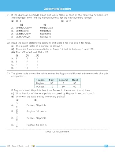 Image of MTG IMO Olympiad 10 Previous Years Papers Class 4 Mathematics (2025-2021 Set A & B) - Model Test Papers with 24 Sample OMR Sheets | PYQ Book For SOF Olympiad 2026-27 Exam