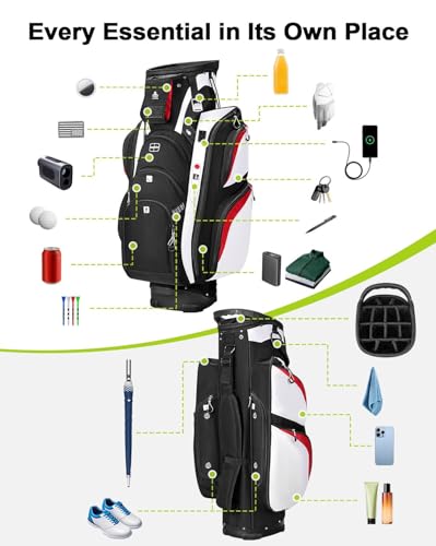Vancropak Golf Cart Bag with USB
