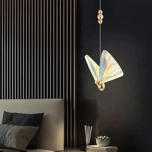 OJIT Modern Led Rainbow Butterfly Pendant Hanging Light Fixture –...