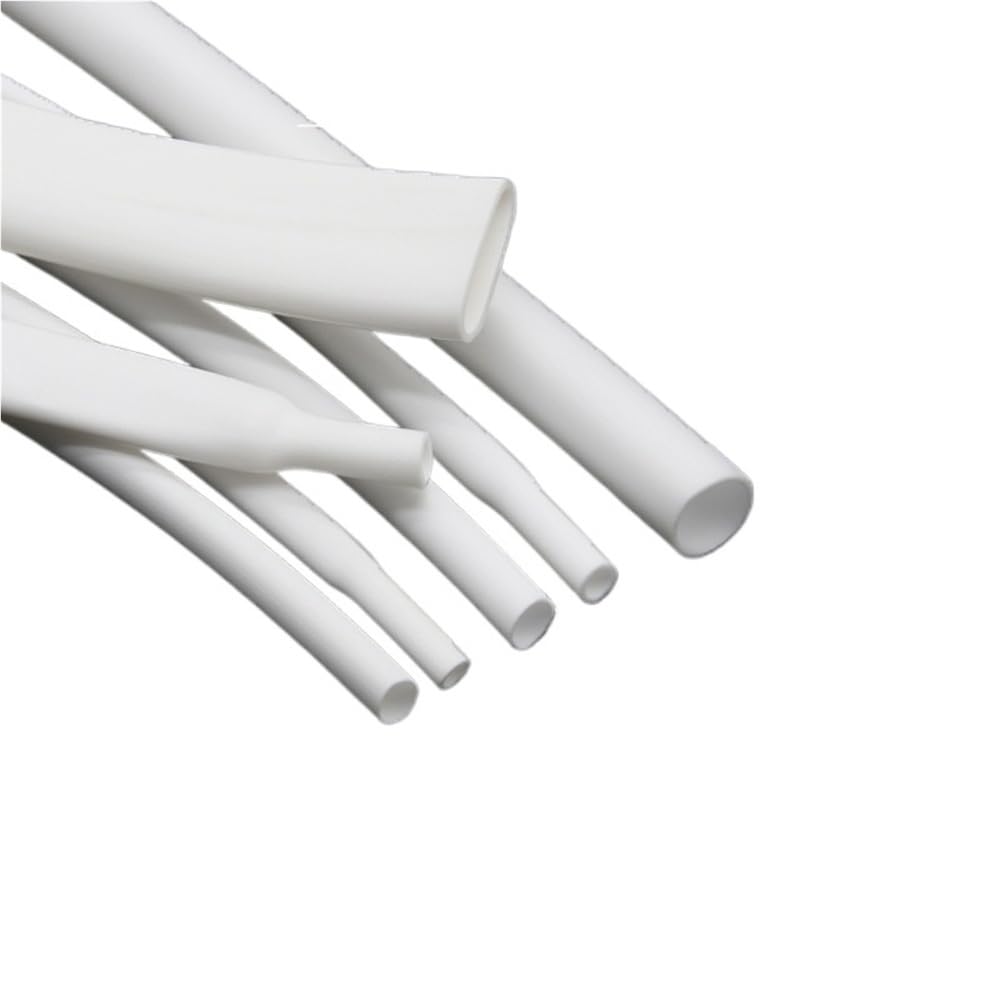 Tubo termorestringente in silicone bianco 1.7:1 - Isolamento flessibile for guaine for cavi - Lunghezza 1 m, diametro da 1 mm a 20 mm(20mm)
