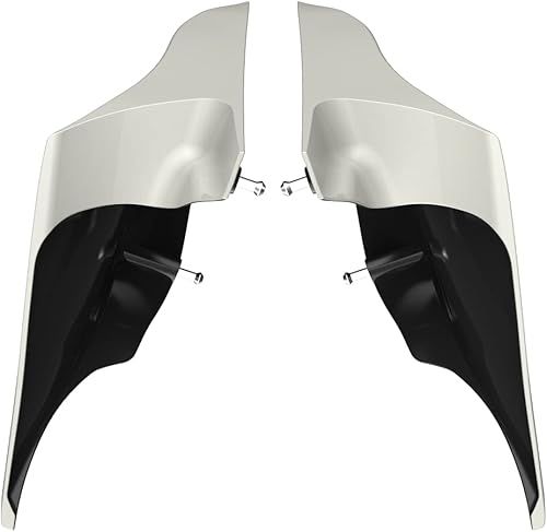 Miniatura 427 de Advanblack Barracuda - Cubiertas laterales estiradas plateadas (brillantes), paneles extendidos para Harley Touring Street Glide Road Glide Electra