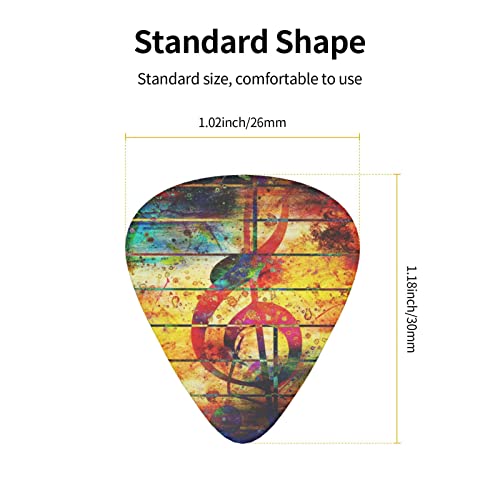 Lot de 12 médiators colorés en bois pour guitare électrique, basse, ukulélé – 0,46 mm/0,71 mm/0,96 mm d’épaisseur - Les Beatles, Paul McCartney, John Lennon, RIngo Starr, George Harrison Lot de 12 médiators colorés en bois pour guitare électrique, basse, ukulélé - 0,46 mm/0,71 mm/0,96 mm d'épaisseur – Image 5