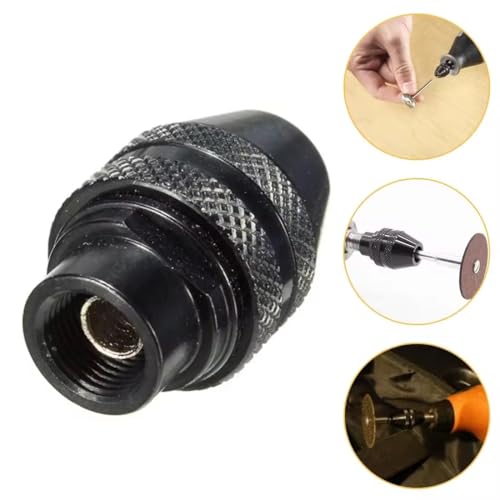 Image of 1pc Mini Multi Keyless Drill Chuck Quick Change Universal Chuck Replacement For Dremel Rotary Tools