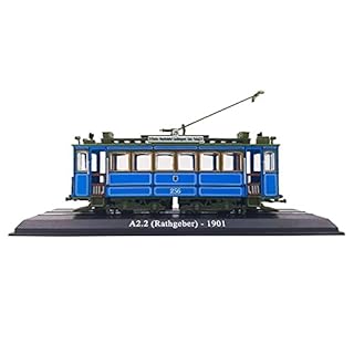 Lllunimon 1/87 A2.2 Rathgeber-1901 Retro Tram Model Train Van Car Bus Die Cast Models Collection Gifts