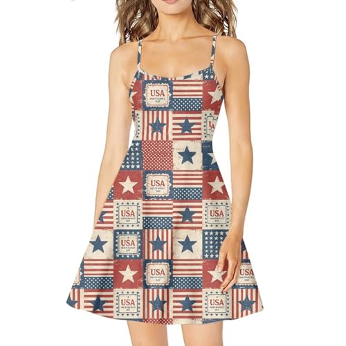 Image of Coloranimal Women's Summer Sleeveless Casual Swing Dresses with Loose Fit Beach Sundress