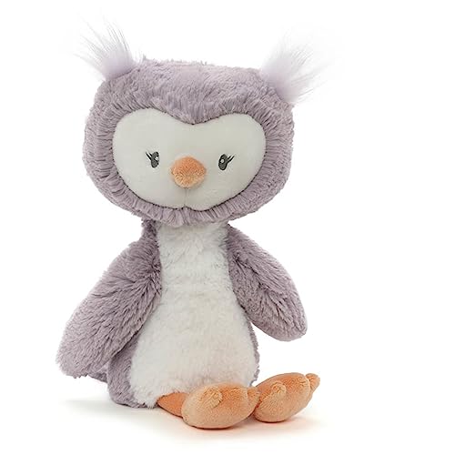 Image of GUND Baby, Lil’ Luvs Collection Quinn Owl Plush Stuffed Animal, Purple and White, 12”