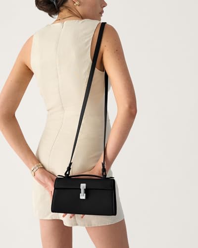 Image of Clutch Purses for Women - Small Purse Top Handle - Evening Bag - Adjustable Crossbody Handbag - Trendy PU Leather