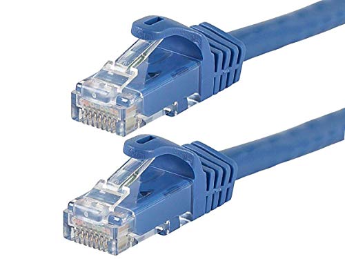 Monoprice Flexboot Cat6 Ethernet Patch Cable, Network Internet Cord, RJ45, Stranded, 550Mhz, UTP, Pure Bare Copper Wire